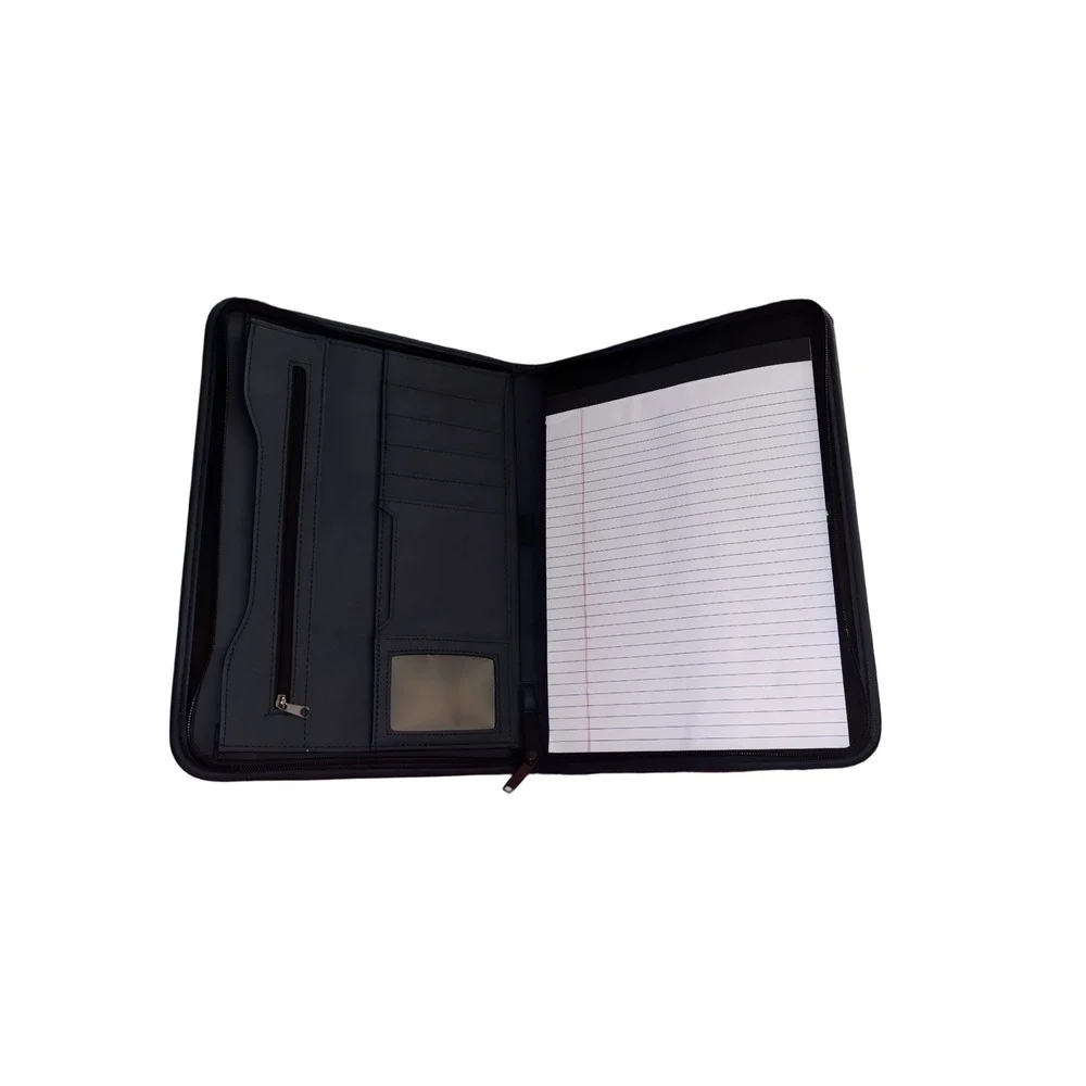 Army‎ Family Team Building Leather Portfolio Organizer w Eagle Emblem Military